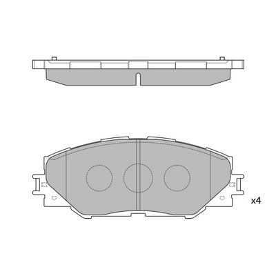_колодки дисковые передние!   Toyota rav4 2.0VVT-i/2.2D-4D 06> - HAGEN GP2138