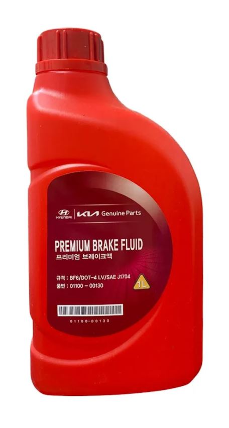 Жидкость тормозная DOT 4, brake fluid , 1л - Hyundai/Kia 01100-00130