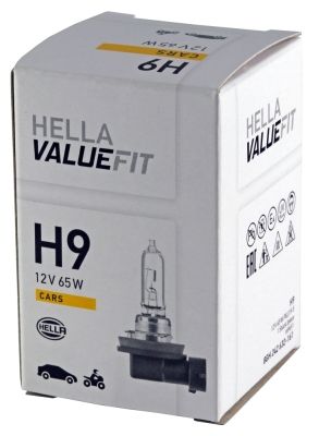 Лампа накаливания valuefit, H9 12V 65W PGJ 195 - Hella 8GH242632161