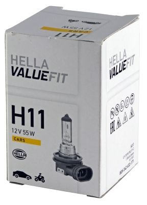 Лампа накаливания valuefit, H11 12V 55W PGJ 192 - Hella 8GH242632171