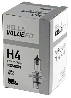 Лампа накаливания valuefit, H4 24V 75/70w p 43t - Hella 8GJ242632101