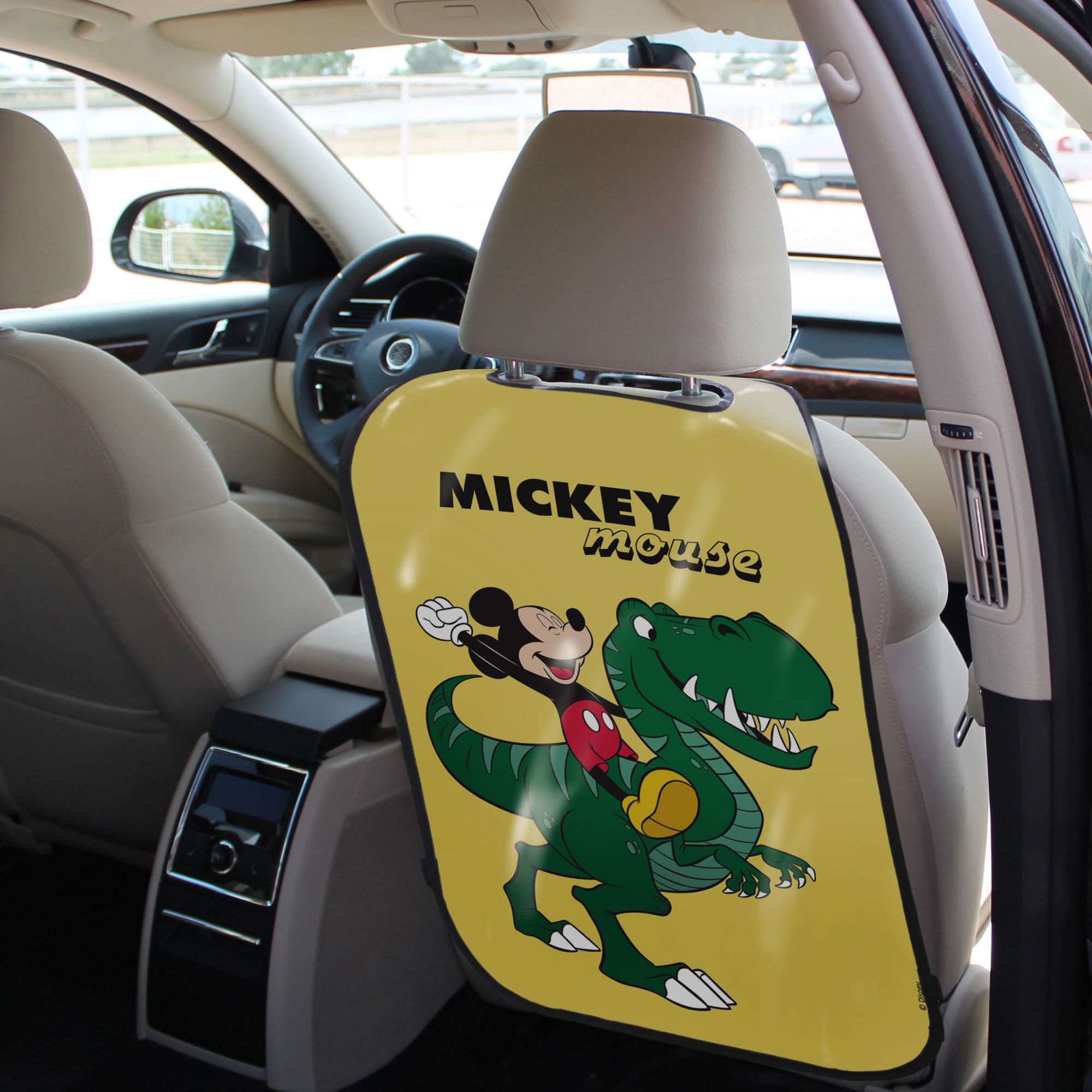 Детская защитная накидка на спинку сиденья в автомобиль Disney Микки Маус динозавр - AZARD ORGD0103