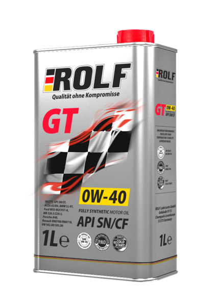 GT SAE 0w-40 API sn/cf 1л - ROLF 322306