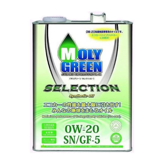 Масло моторное selection 0w-20 sn/gf-5 (4,0) - MOLYGREEN 0470076