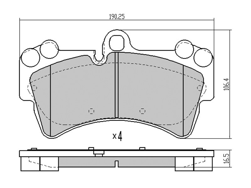 Колодки тормозные перед audi Q7 06-/porsche cayenne 02-10/vw touareg 02-10 | перед | - SAT ST7L0698151P
