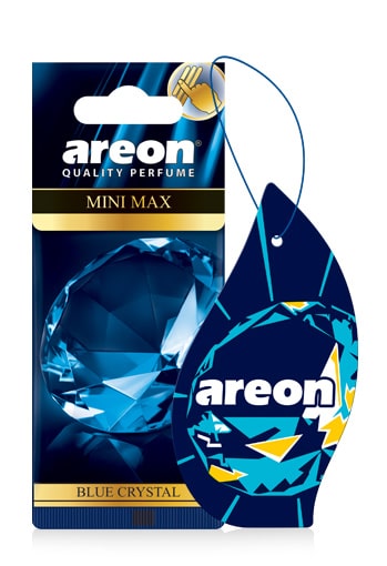 Ароматизатор на зеркало  Mini Max Blue Crystal - AREON 704AMM04