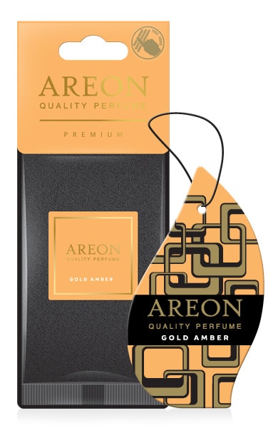 Ароматизатор на зеркало  Premium Gold Amber - AREON 704DP04