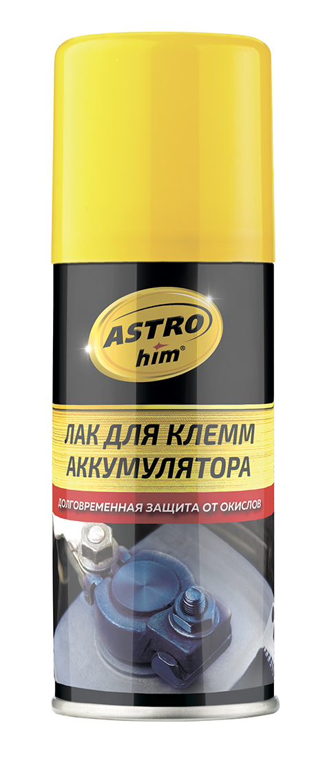Лак для клемм аккумулятора ASTROhim аэрозоль 140 мл ac4291 (24 шт/уп) - ASTROhim AC4291
