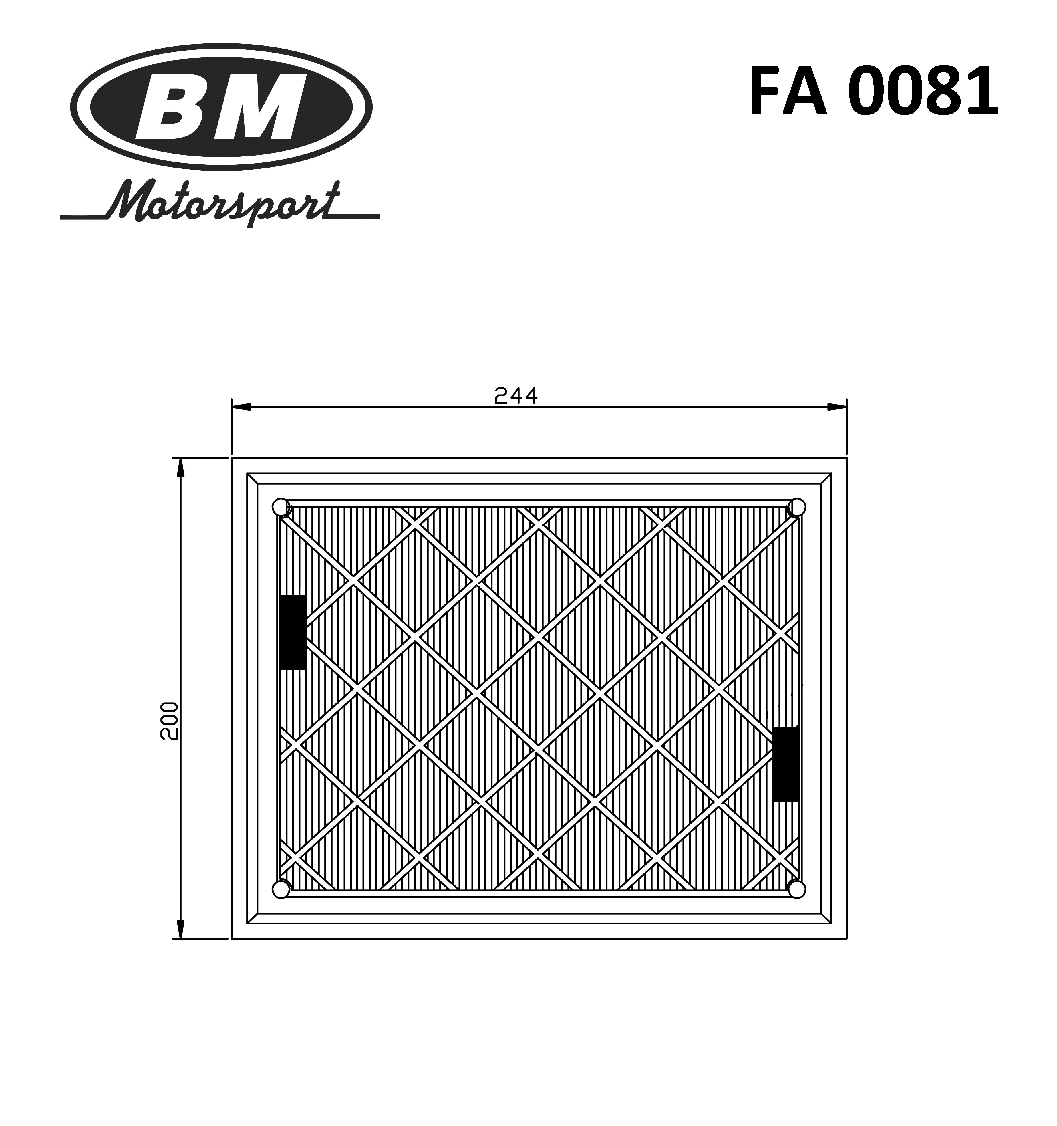 Фильтр воздуха mondeo V, s-max ii(bm) - BМ-Motorsport FA0081
