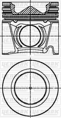 104,00 mm Порш+палец, с кольцами - YENMAK 3104828000