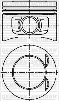 83,00 mm. Порш.+палец, с кольцами - YENMAK 3904179000