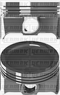 76,50 mm Порш.+палец, с кольцами - YENMAK 3904339000