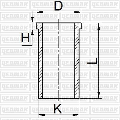 83,00 Гильза k=86,15, l=153,5, h=3,9, d=88,45 - YENMAK 5165885050
