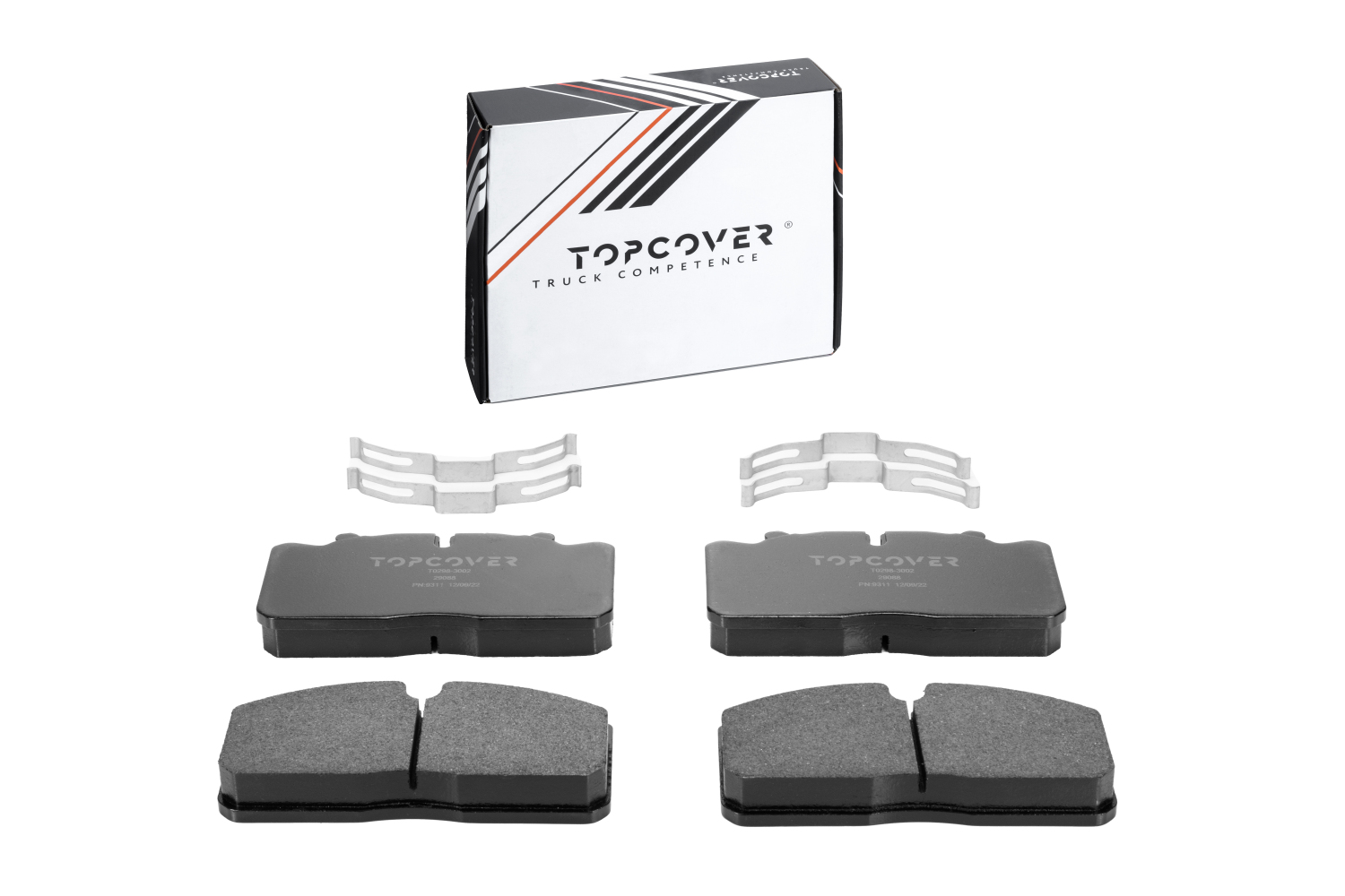 Колодки тормозные передние к-кт - TOPCOVER T02983002