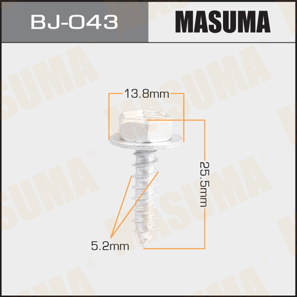 Саморез 5.2 x 25.5 мм (уп.10шт) - Masuma BJ043
