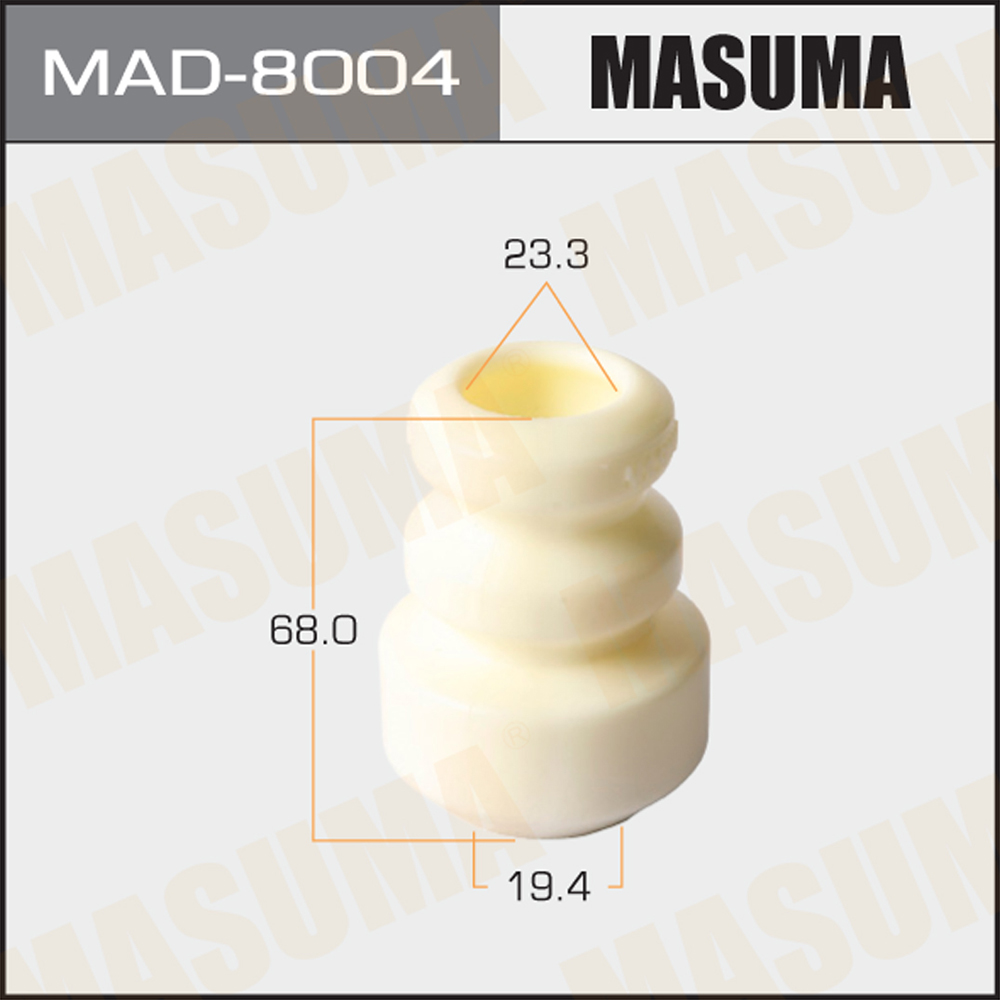 Отбойник амортизаторов 19.4 x 23.3 x 68, XV, Impreza/GP7, G13 - Masuma MAD8004
