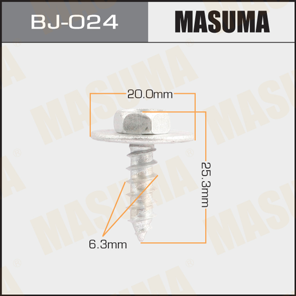 Саморез 6.3 x 25.3 мм (уп.10шт) - Masuma BJ024