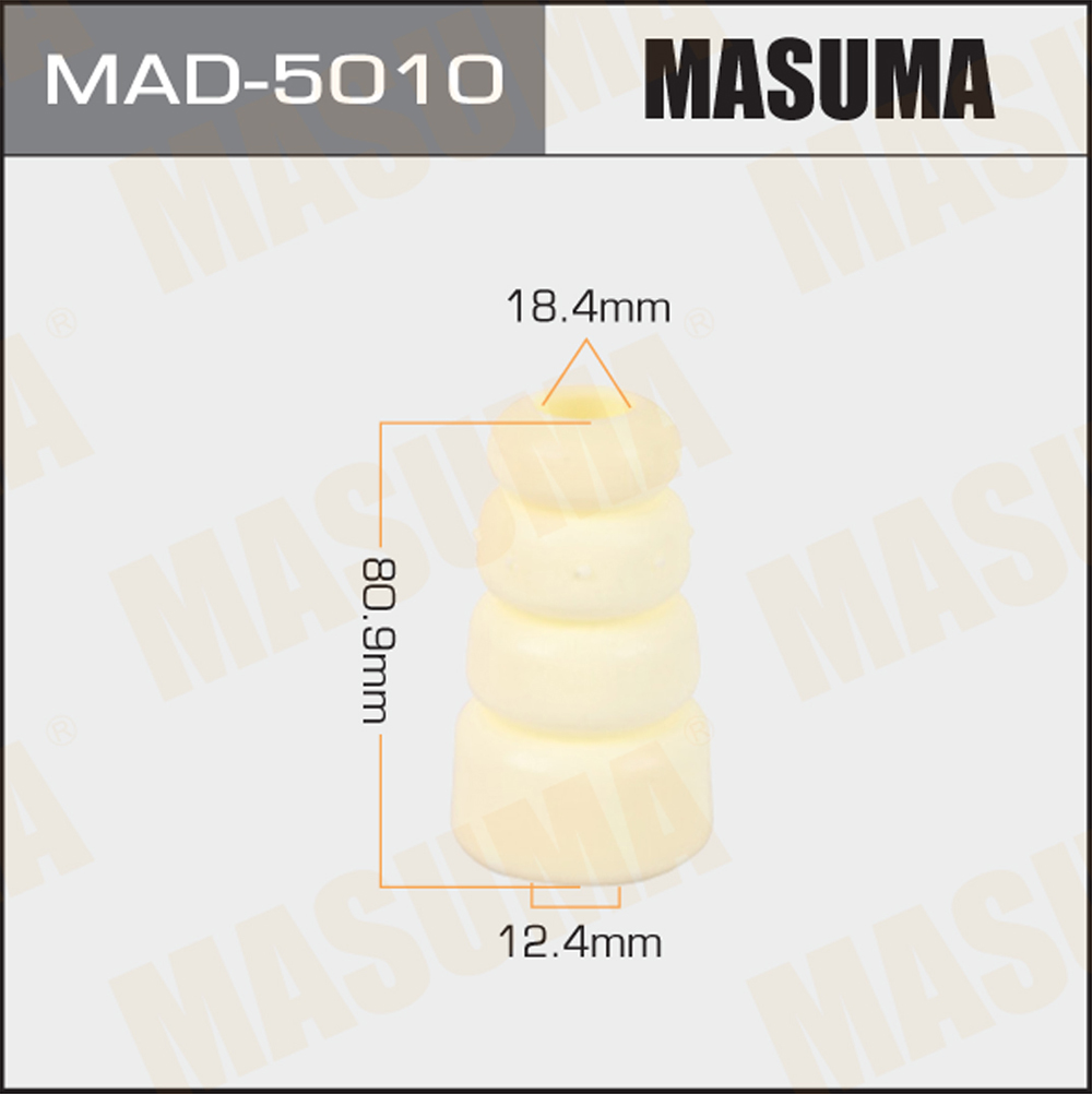 Отбойник амортизаторов 12.4 x 18.4 x 80.9, Accord/CR2 Rus задний - Masuma MAD5010