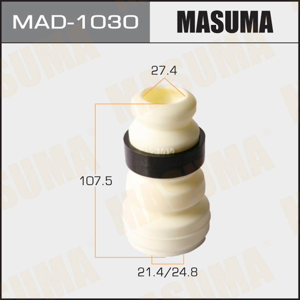 Отбойник амортизаторов 21.4/24.8 x 27.4 x 107.5, Highlander, rx400h/mhu28l, mhu38l - Masuma MAD1030
