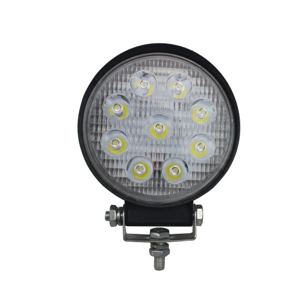 Фара 12-24v 27w 9 LED круг, рассеиваемый свет, алюм.корпус (112*129*30) мм - Grande Light GL8008