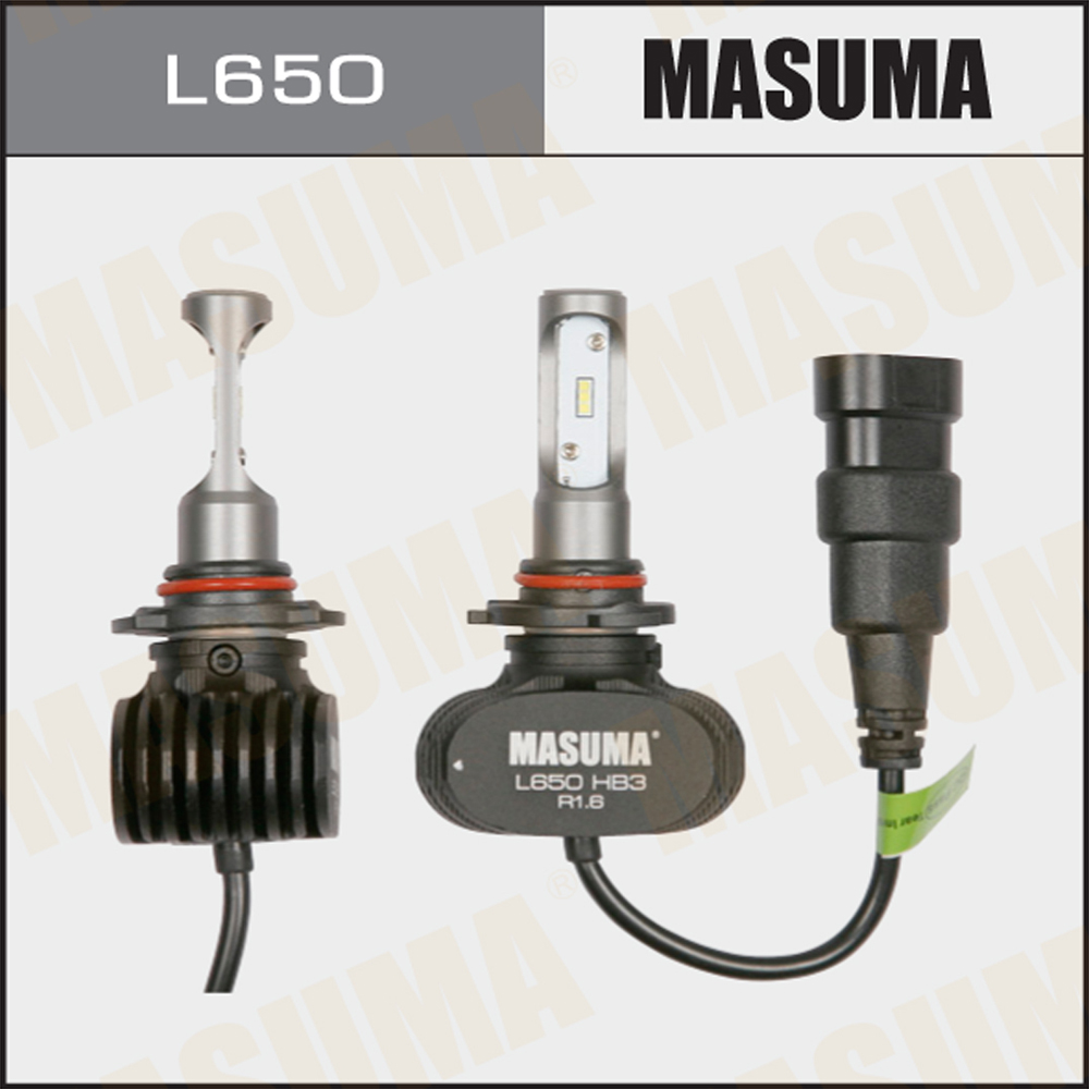 Лампа светодиодная HB3 65 Вт 6000k 4000Lm LED P20d  Masuma                L650