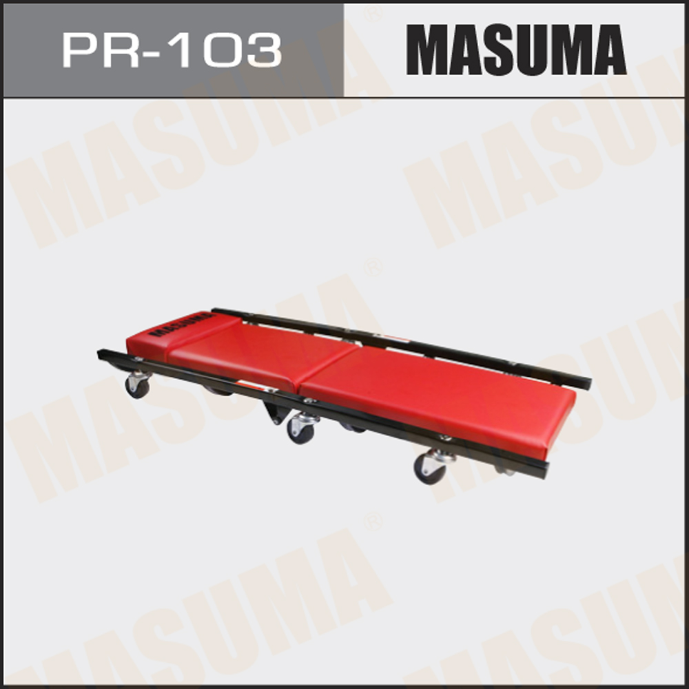 Лежак подкатной механика 38 x 10.5 x 93 складной Masuma - Masuma PR103