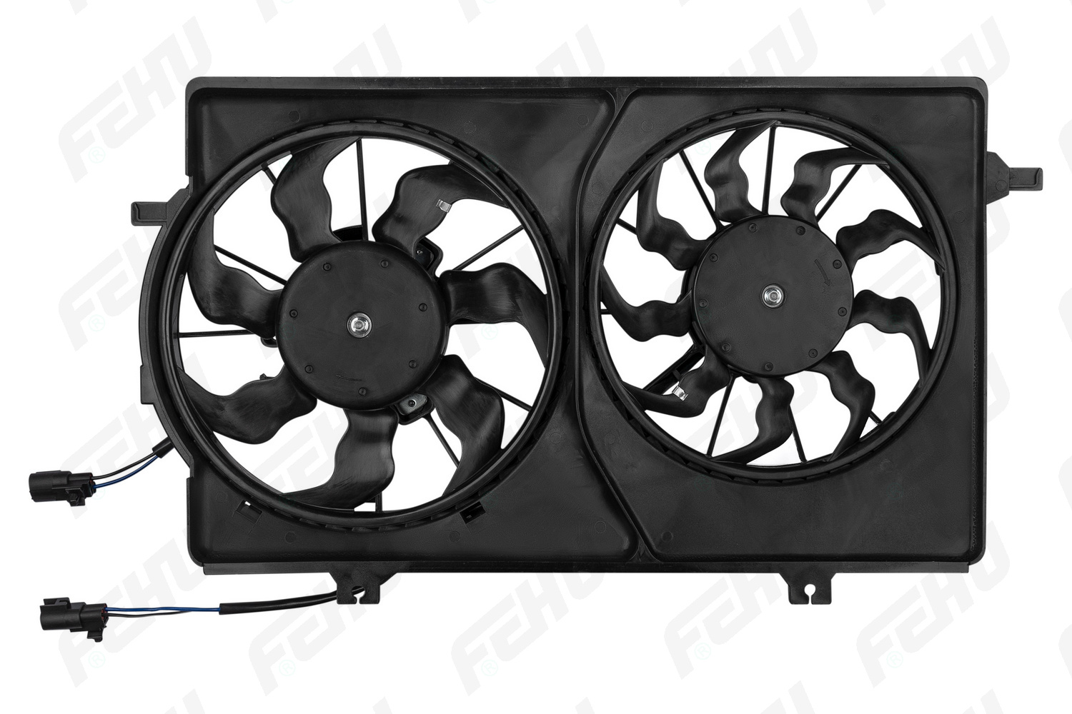 Электровентилятор охлаждения с Кожухом (2 вент.) для VAZ 2170-72 Priora A/C Halla - FEHU FFC1136h