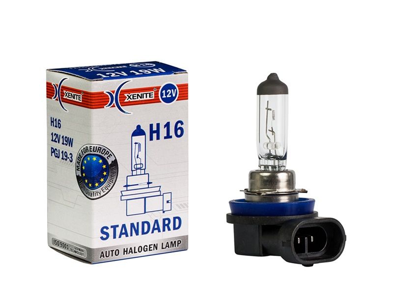 Лампа галоген standard h16 (pgj193) 12v 19w (уп. 1 шт.) - XENITE 1007141