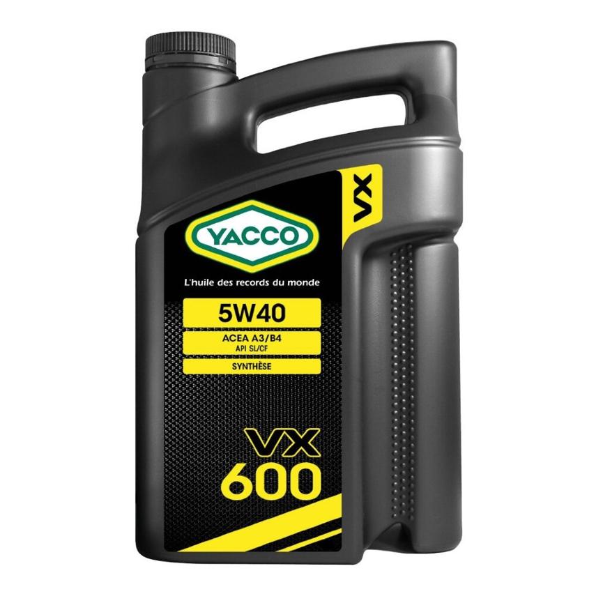 Масло моторное  VX 600 5w40 (4l) - YACCO 302928