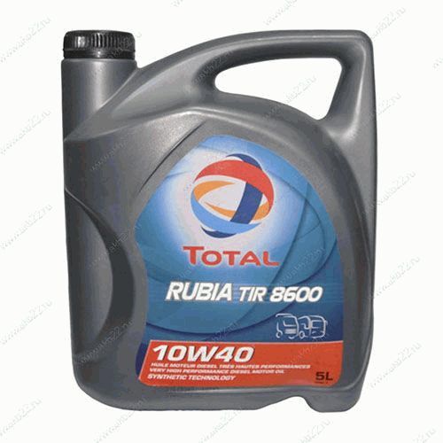Rubia TIR 8600 10w40, 5л HCV - TOTAL 213670