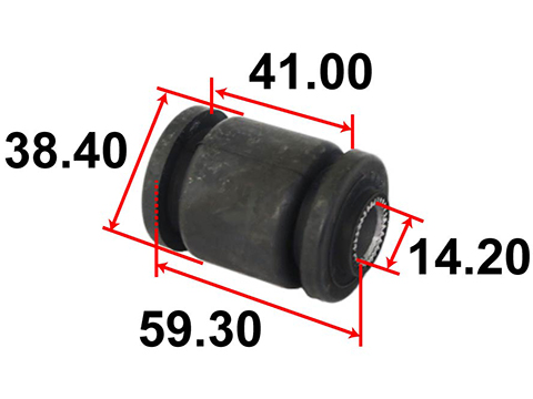 Сайлентблок рычага резиновый  (1858)  Front - Tenacity AAMTO1200