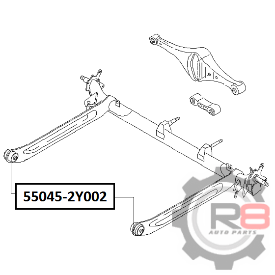 сайлентблок задней балки - R8 R8550452Y002