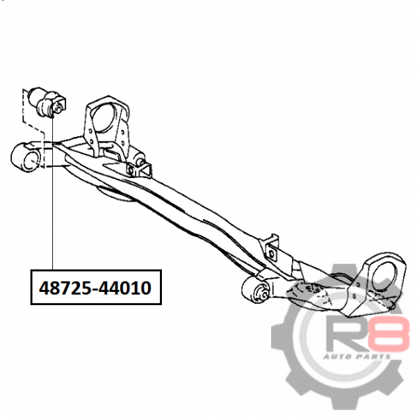сайлентблок задней балки - R8 R84872544010