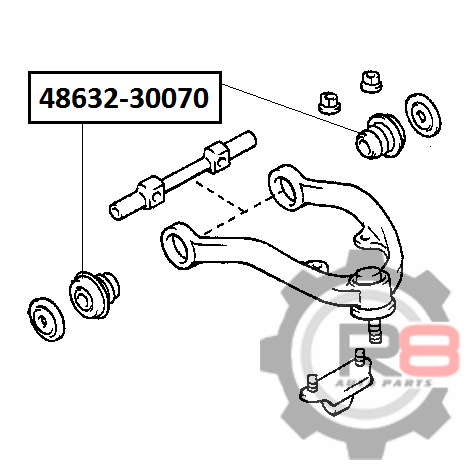 сайлентблок переднего верхнего рычага - R8 R84863230070