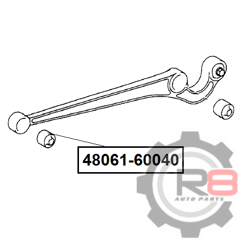 сайлентблок переднего нижнего рычага [задний] - R8 R84806160040