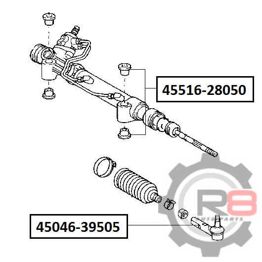 наконечник рулевой - R8 R84504639505