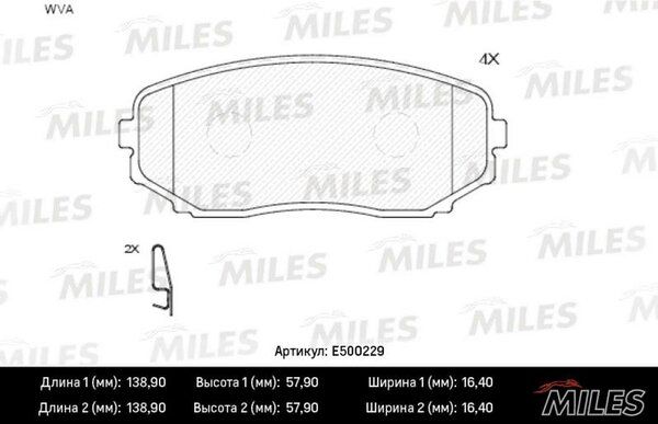 Колодки тормозные mazda cx-7/cx-9 07- передние Ceramic - Miles E500229