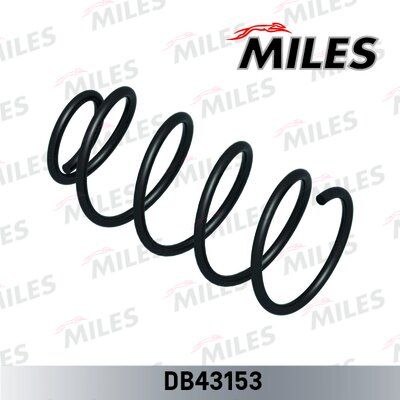 Пружина подвески nissan almera II 1.8/1.5dci 00- передняя - Miles DB43153
