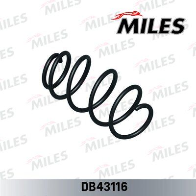 Пружина подвески skoda octavia II 1.4/1.6/1.6fsi 04- передняя - Miles DB43116