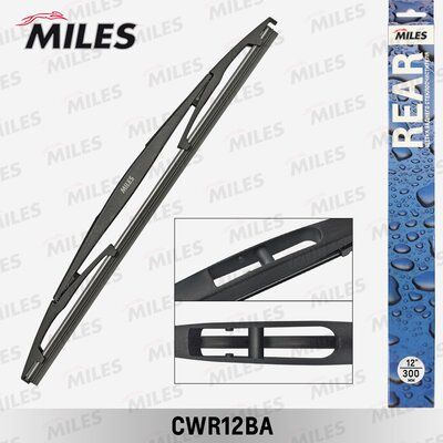 Щётка стеклоочистителя 300 мм (12) задняя - Miles CWR12BA
