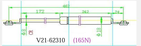 Амортизатор багажника   v21-62310 - JETT V2162310