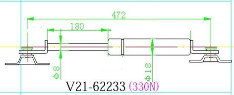 Амортизатор багажника   v21-62233 - JETT V2162233