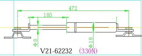 Амортизатор багажника   v21-62232 - JETT V2162232
