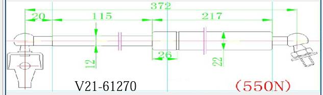 Амортизатор капота   v21-61270 - JETT V2161270