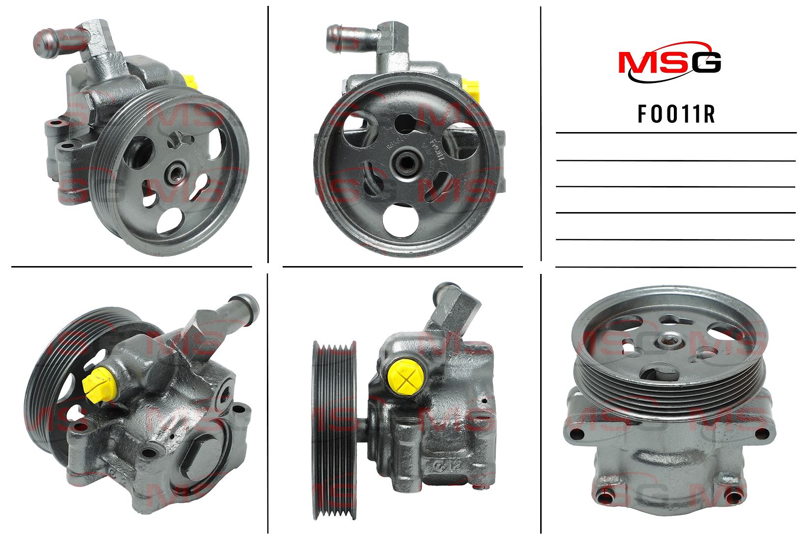 Насос ГУР ford fiesta 1995-2001,ford KA 1996-2008,ford puma 1997-2001  Rebuilding - MSG FO011R