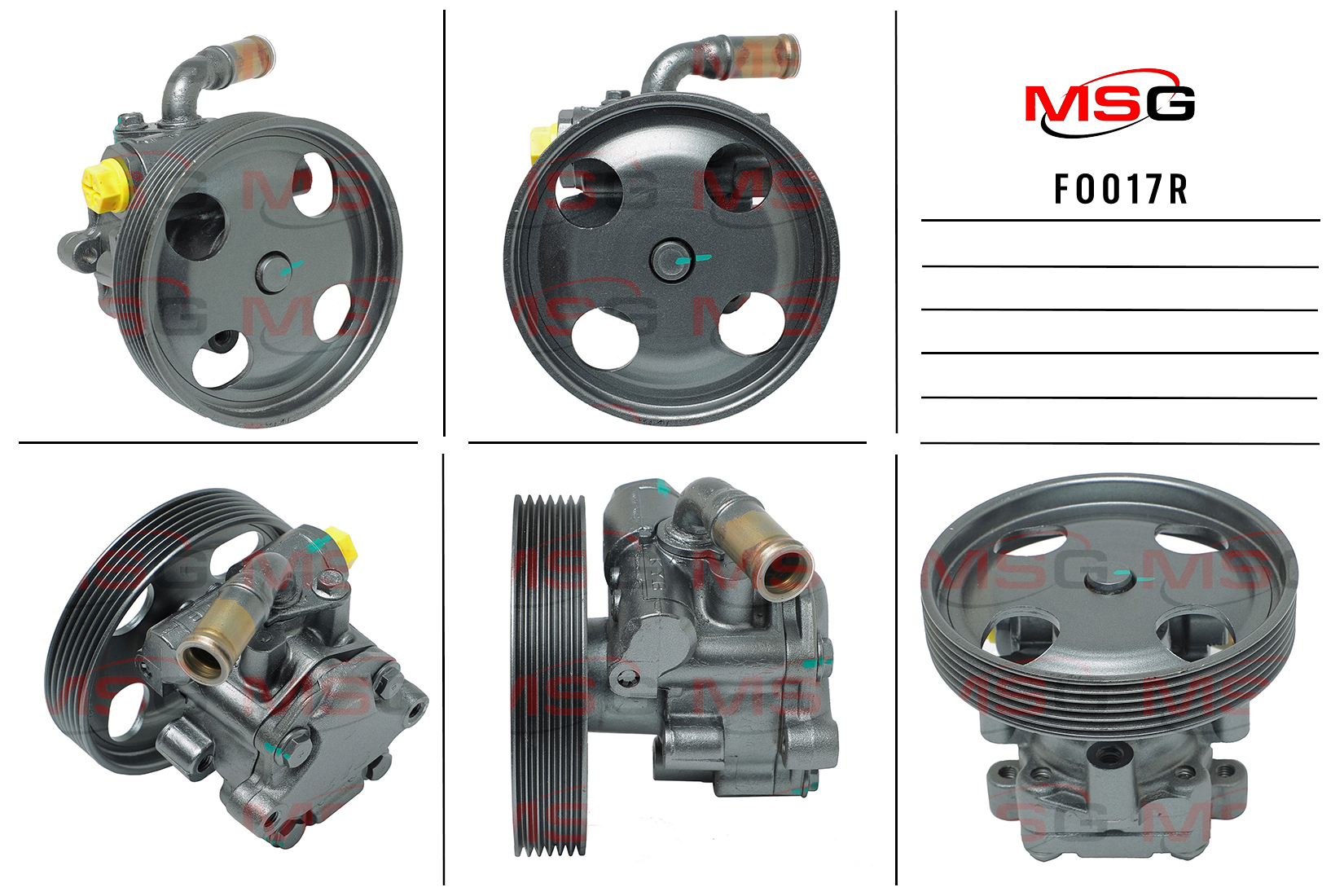 Насос ГУР ford fiesta v 01-,fusion 02-  Rebuilding - MSG FO017R