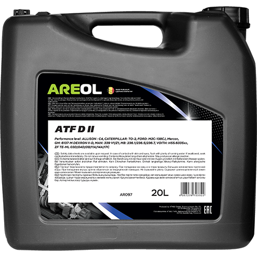 Масло трансмисионное для акпп и ГУР ATF Dexron 2 - AREOL AR097