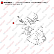 Датчик положения коленвала nissan note (e11) (06-13) - WENDERW WEKR0627