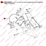Датчик положения распредвала bmw 7 e38 (94-01) - WENDERW WEKR0563