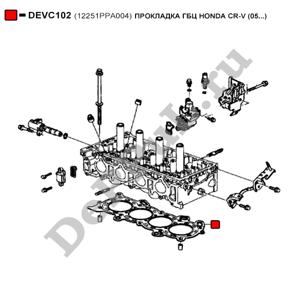 Прокладка гбц honda cr-v (05...) - DePPuL DEVC102